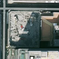 Google Maps: Mein Hotel von oben. Man beachte die Bagger.
