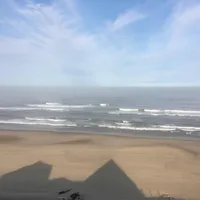 Blick aus unserer bescheidenen Strandhütte - morgens