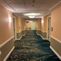 Der Flur unseres Hotels